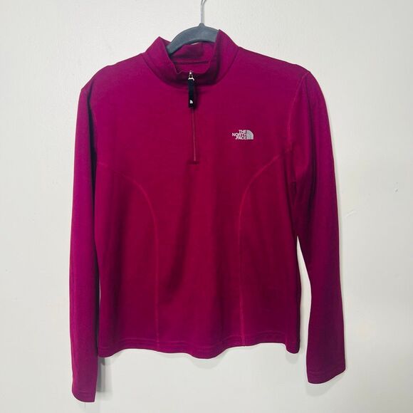 The North Face Flight Series Purple Burgundy 1/2 zip pullover Sz L - Picture 1 of 10